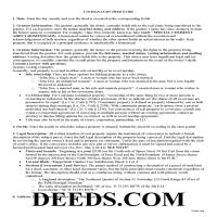 Caddo Parish Gift Deed Guide Page 1