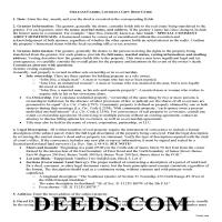 Orleans Parish Gift Deed Guide Page 1