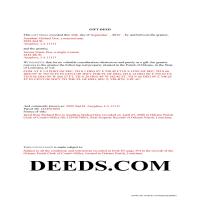 Orleans Parish Completed Example of the Gift Deed Document Page 1