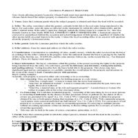 Warranty Deed Guide Page 1
