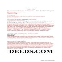 Orleans Parish Completed Example of the Grant Deed Document Page 1