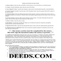 Carroll County Notice of Mechanics Lien Guide Page 1