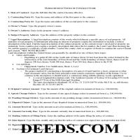 Plymouth County Notice of Contract Guide Page 1