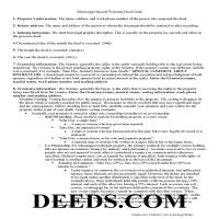 Lowndes County Special Warranty Deed Guide Page 1