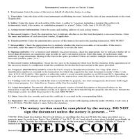 Grenada County Certificate of Trust Guide Page 1