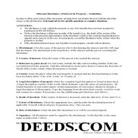 warren disclaimer interest county promissory ohio note form missouri deeds deed trust virginia west document included updated last