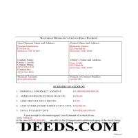 Carroll County Completed Example of the Final Lien Waiver Document Page 1