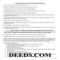 Owners Affidavit Guide Page 1