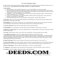 Hunterdon County Disclaimer of Interest Guide Page 1