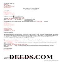 Dutchess County Completed Example of the Memorandum of Trust Page 1