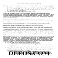 Alamance County Special Warranty Deed Form Page 1