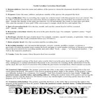 Rowan County Correction Deed Guide Page 1