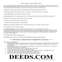 Dare County Corrective Affidavit Guide Page 1