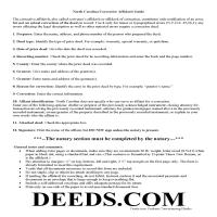 Gaston County Corrective Affidavit Guide Page 1