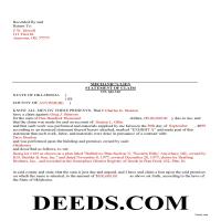 Completed Example of the Claim of Mechanics Lien Document Page 1