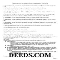Notice of Bond to Discharge Lien Guide Page 1