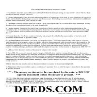 Memorandum of Trust Guide Page 1