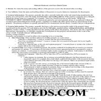 Lane County Bargain and Sale Deed Guide Page 1
