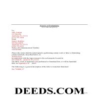 Dauphin County Completed Example of the Notice of Furnishing Document Page 1