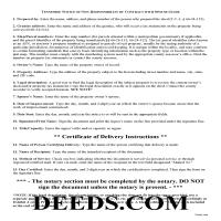 Haywood County Notice of Non-Responsibility Guide Page 1