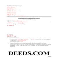 Cheatham County Completed Example of the Demand for Enforcement Document Page 1