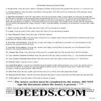 Perry County Notice of Mechanics Lien Guide Page 1