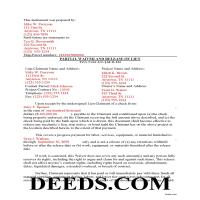Sumner County Completed Example of the Partial Lien Waiver Document Page 1