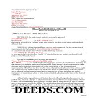 Completed Example of the Final Lien Waiver Document Page 1