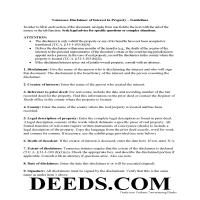 Marion County Disclaimer of Interest Guide Page 1