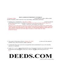Giles County Completed Example of the Disclaimer of Interest Document Page 1
