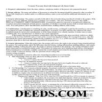 Lamoille County Enhanced Life Estate Warranty Deed Guide Page 1