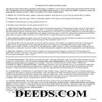 Okanogan County Warranty Deed Guide Page 1