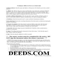Kittitas County Transfer on Death Affidavit Guide Page 1