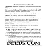 Walla Walla County Affidavit of Deceased Joint Tenant Guide Page 1