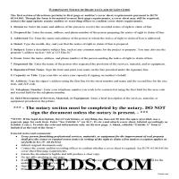 Lewis County Notice of Right to Claim of Lien Guide Page 1