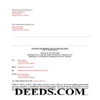 Mason County Completed Example of the Notice of Right to Claim of Lien Document Page 1