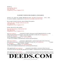 Completed Example of the Easement Deed Document Page 1
