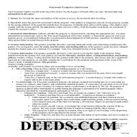 Vilas County Warranty Deed Guide Page 1