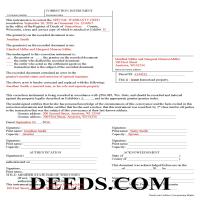 Vilas County Completed Example of the Correction Deed Document Page 1