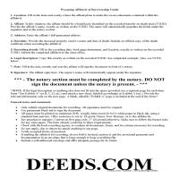 Hot Springs County Transfer on Death Affidavit Guide Page 1