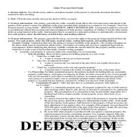 Boise County Warranty Deed Guide Page 1