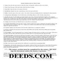 Idaho County Certificate of Trust Guide Page 1