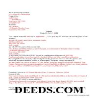 Kent County Completed Example of the Special Warranty Deed Document Page 1