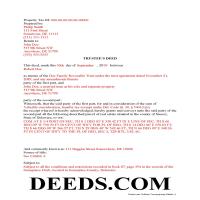 Sussex County Completed Example of the Trustee Deed Document Page 1