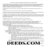 Kent County Personal Representative Deed Guide Page 1