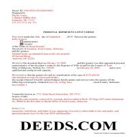 Kent County Completed Example of the Personal Representative Deed Document Page 1