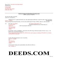 Kent County Completed Example of the Notice of Mechanics Lien Document Page 1