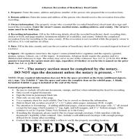 Clay County Beneficiary Deed Revocation Guide Page 1