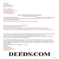 Completed Example of the Notice of Intent to File Document Page 1