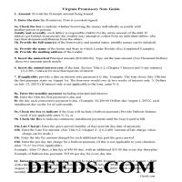Bedford County Promissory Note Guidelines Page 1